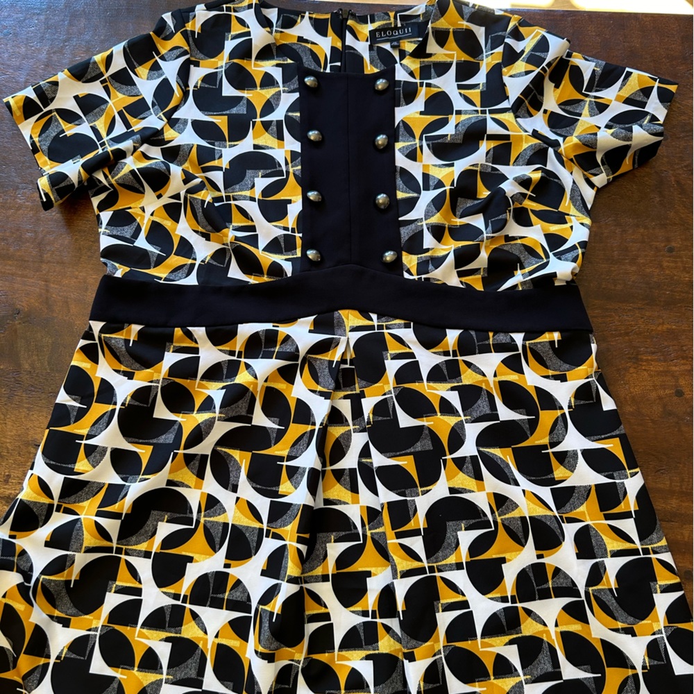 Eloquii retro print dress size 20